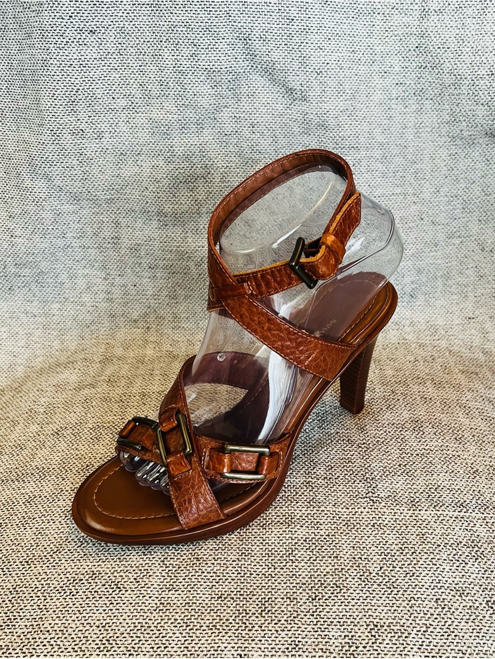 Banana Republic Brown Leather Strappy High Heel Sandal size 7